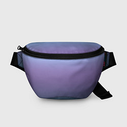 Поясная сумка Градиент голубой фиолетовый синий, цвет: 3D-принт