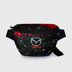 Поясная сумка Mazda краски абстракция спорт, цвет: 3D-принт
