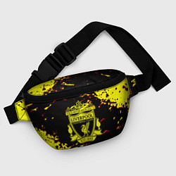 Поясная сумка Liverpool жёлтые краски текстура, цвет: 3D-принт — фото 2