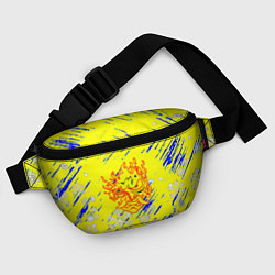 Поясная сумка Cyberpunk logo winter, цвет: 3D-принт — фото 2