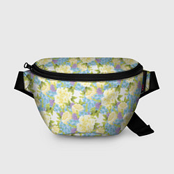 Поясная сумка Пышные цветы, цвет: 3D-принт
