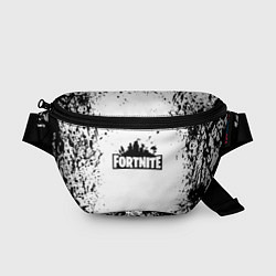 Поясная сумка Fortnite краски чёрные, цвет: 3D-принт