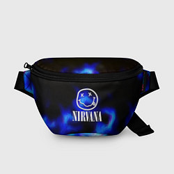 Поясная сумка Nirvana flame ghost steel, цвет: 3D-принт