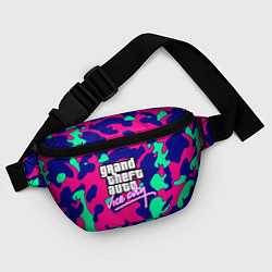 Поясная сумка GTA vice city камуфляж, цвет: 3D-принт — фото 2