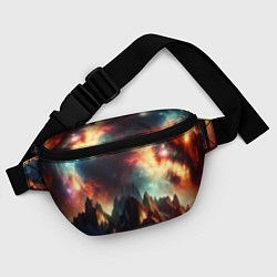 Поясная сумка Space landscape with mountains, цвет: 3D-принт — фото 2