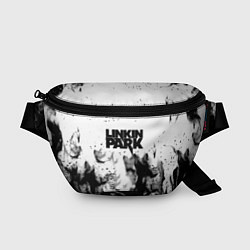 Поясная сумка Linkin park огненный дым рок, цвет: 3D-принт