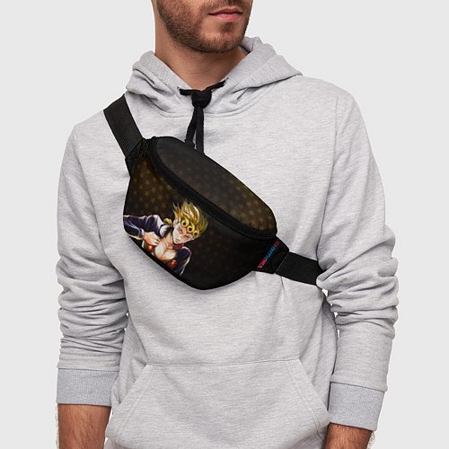 Поясная сумка Джорно Джованна на фоне звездочек из ДжоДжо / 3D-принт – фото 3
