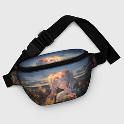 Поясная сумка Sousou no Frieren Фрирен smile, цвет: 3D-принт — фото 2