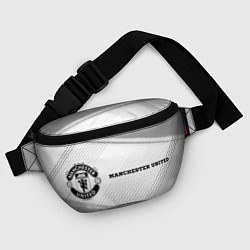 Поясная сумка Manchester United sport на светлом фоне по-горизон, цвет: 3D-принт — фото 2