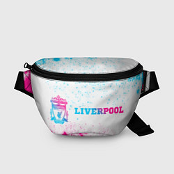 Поясная сумка Liverpool neon gradient style по-горизонтали, цвет: 3D-принт