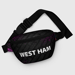 Поясная сумка West Ham pro football по-горизонтали, цвет: 3D-принт — фото 2