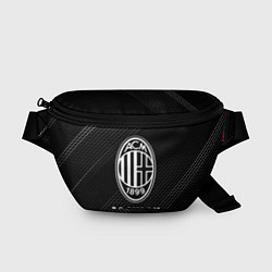 Поясная сумка AC Milan sport на темном фоне, цвет: 3D-принт