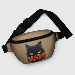 Поясная сумка Силуэт кошки мяу, цвет: 3D-принт — фото 2