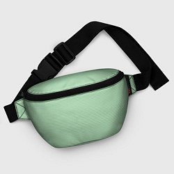 Поясная сумка Светло-зелёный в полоску, цвет: 3D-принт — фото 2