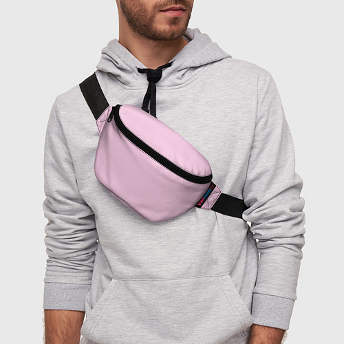 Поясная сумка Светлый розовый в белую полоску / 3D-принт – фото 3