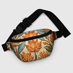 Поясная сумка Мозаика осенняя листва в теплых тонах, цвет: 3D-принт — фото 2