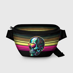 Поясная сумка Cyber skull - ai art fantasy, цвет: 3D-принт