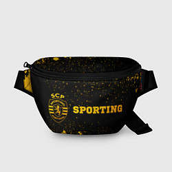 Поясная сумка Sporting - gold gradient по-горизонтали, цвет: 3D-принт