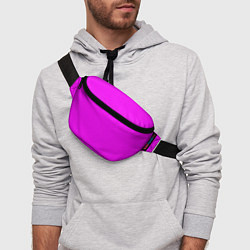 Поясная сумка Яркий розовый, цвет: 3D-принт — фото 2