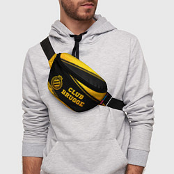 Поясная сумка Club Brugge - gold gradient по-горизонтали, цвет: 3D-принт — фото 2