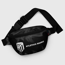Поясная сумка Atletico Madrid sport на темном фоне по-горизонтал, цвет: 3D-принт — фото 2