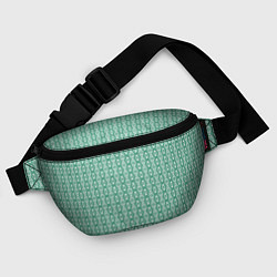 Поясная сумка Ажурный светло-зелёный, цвет: 3D-принт — фото 2