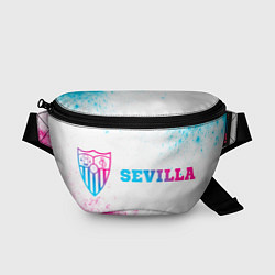 Поясная сумка Sevilla neon gradient style по-горизонтали, цвет: 3D-принт