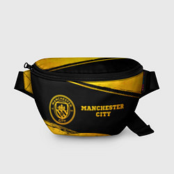 Поясная сумка Manchester City - gold gradient по-горизонтали, цвет: 3D-принт