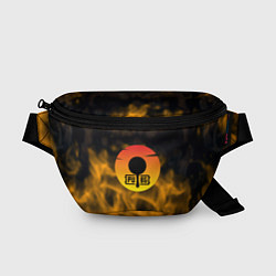 Поясная сумка PUBG огненный стиль, цвет: 3D-принт