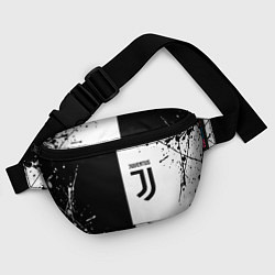 Поясная сумка Juventus краски текстура спорт, цвет: 3D-принт — фото 2