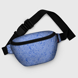 Поясная сумка Круг гипнотический синий, цвет: 3D-принт — фото 2