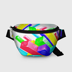 Поясная сумка Цветные столбы, цвет: 3D-принт