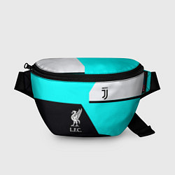Поясная сумка Juventus x Liverpool geometry, цвет: 3D-принт