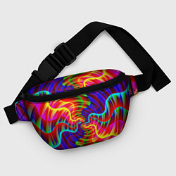 Поясная сумка Абстрактные волнистые линии, цвет: 3D-принт — фото 2