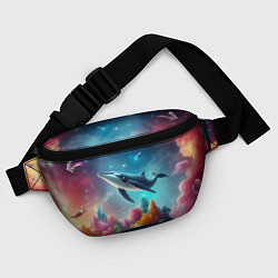 Поясная сумка Космический кит - нейросеть, цвет: 3D-принт — фото 2