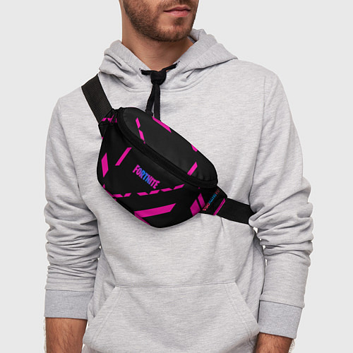 Поясная сумка Fortnite geometry pink / 3D-принт – фото 3