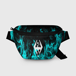 Поясная сумка The elder scrolls neon flame, цвет: 3D-принт