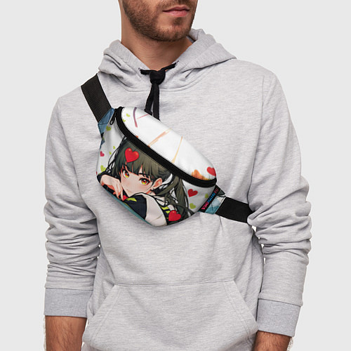 Поясная сумка Манга портрет / 3D-принт – фото 3
