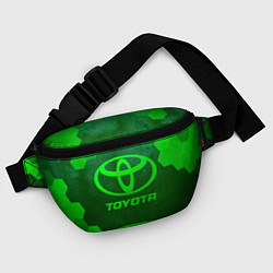 Поясная сумка Toyota - green gradient, цвет: 3D-принт — фото 2