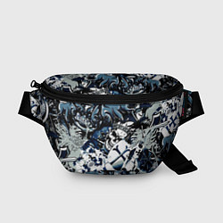 Поясная сумка Рыцари средневековья цербер и череп короля