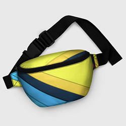 Поясная сумка Геометрия полосы спорт, цвет: 3D-принт — фото 2