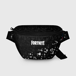 Поясная сумка Fortnite pattern black, цвет: 3D-принт