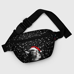 Поясная сумка Милый котенок - первый снег, цвет: 3D-принт — фото 2