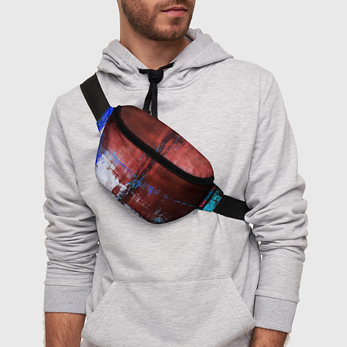 Поясная сумка Ржавчина красно-белая / 3D-принт – фото 3