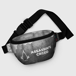 Поясная сумка Assassins Creed - grey gradient по-горизонтали, цвет: 3D-принт — фото 2