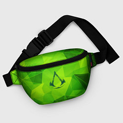 Поясная сумка Assassins Creed green poly, цвет: 3D-принт — фото 2