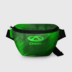 Поясная сумка Chery - green gradient, цвет: 3D-принт