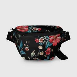 Поясная сумка Цветы старинный узор