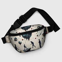 Поясная сумка Сюрреалистичные люди и камни, цвет: 3D-принт — фото 2