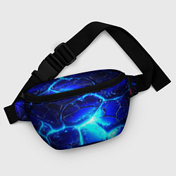 Поясная сумка Синие плиты лед, цвет: 3D-принт — фото 2